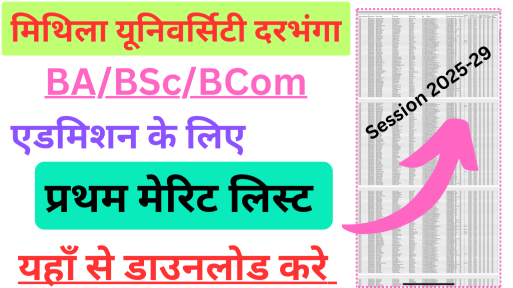Download Lnmu Ug Admission 1st Merit List & Selection Letter 2025 ...